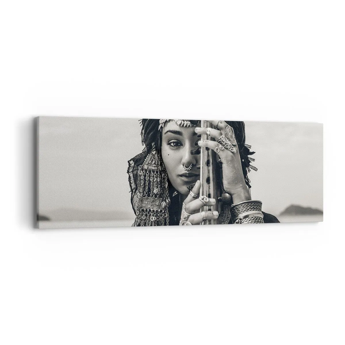 Impression sur toile - Image sur toile - Musique de l'Orient elle-même - 90x30 cm