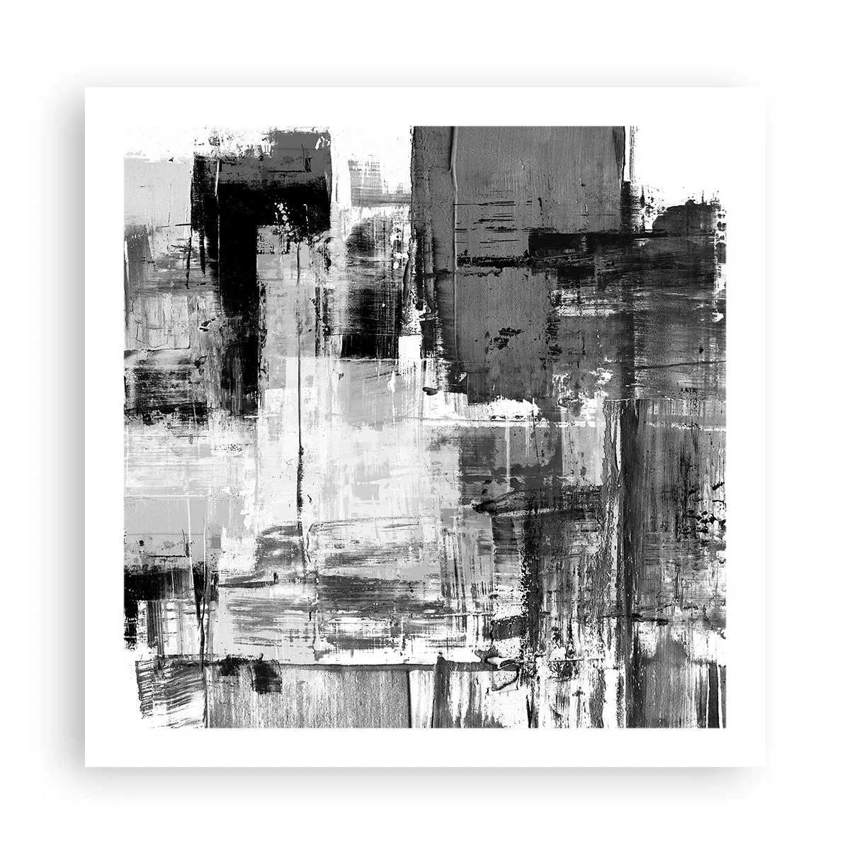 Affiche - Poster - Le gris est beau - 60x60 cm