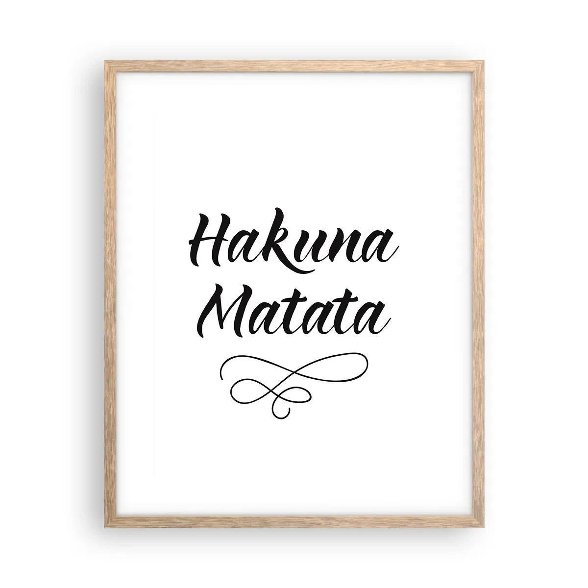 Affiche dans un chêne clair - Poster - Le meilleur conseil - 40x50 cm