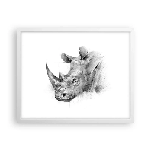 Affiche dans un cadre blanc - Poster - Potrait africain - 50x40 cm