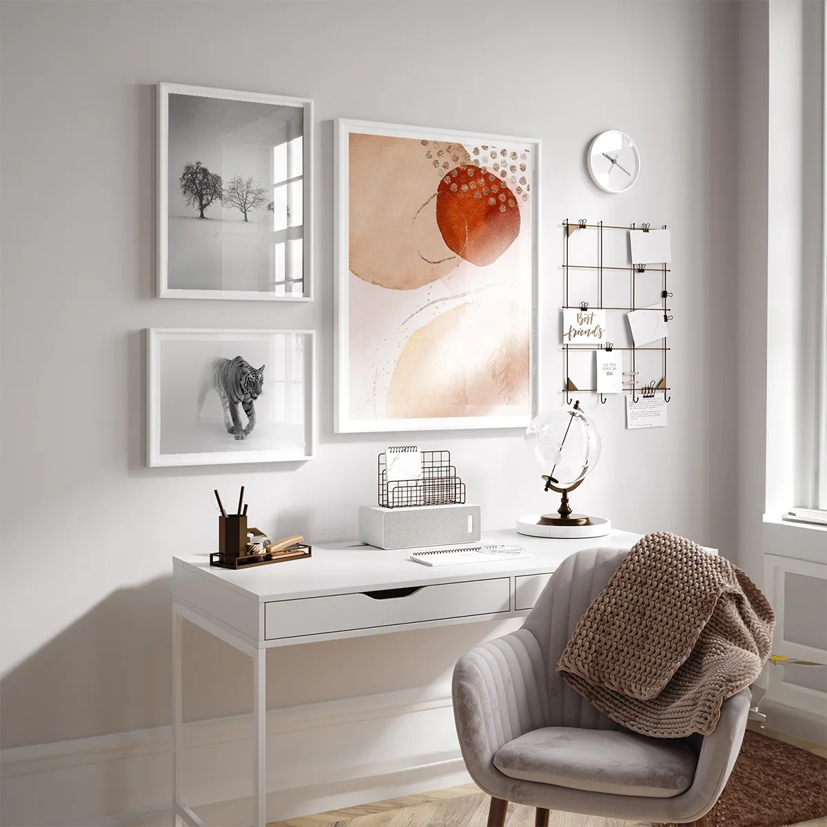 White office - Inspiration pour le bureau