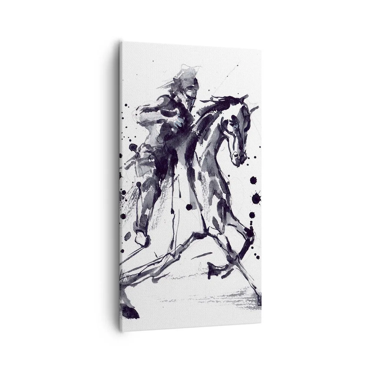 Impression sur toile - Image sur toile - Chevalier noir - 55x100 cm