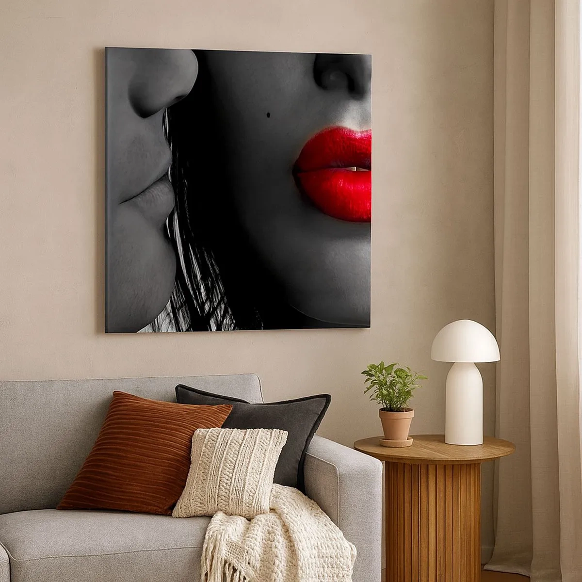 Impression sur toile - Image sur toile - Face à face - 30x30 cm