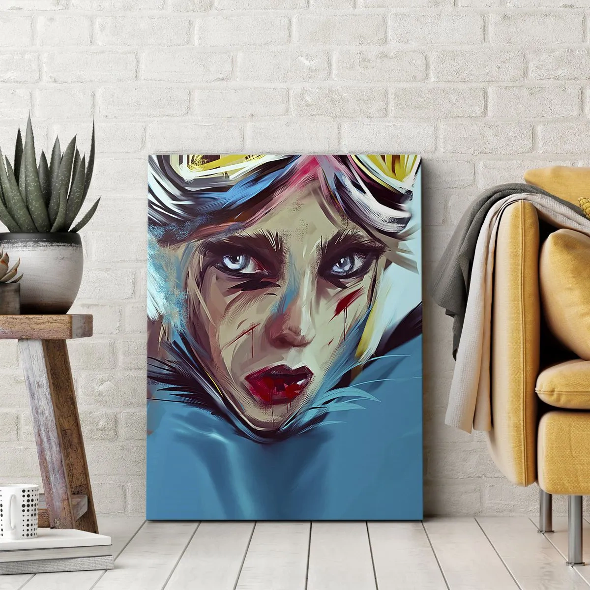 Impression sur toile - Image sur toile - Guerrière errante - 65x120 cm