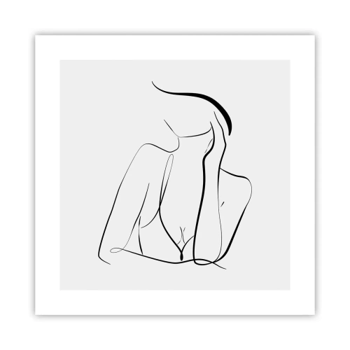 Affiche - Poster - Sur les vague d'un rêve - 40x40 cm