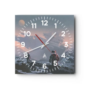 Horloge murale - Pendule murale - Sous une étoile inconnue - 30x30 cm