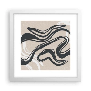 Affiche dans un cadre blanc - Poster - Expression multipliée - 30x30 cm
