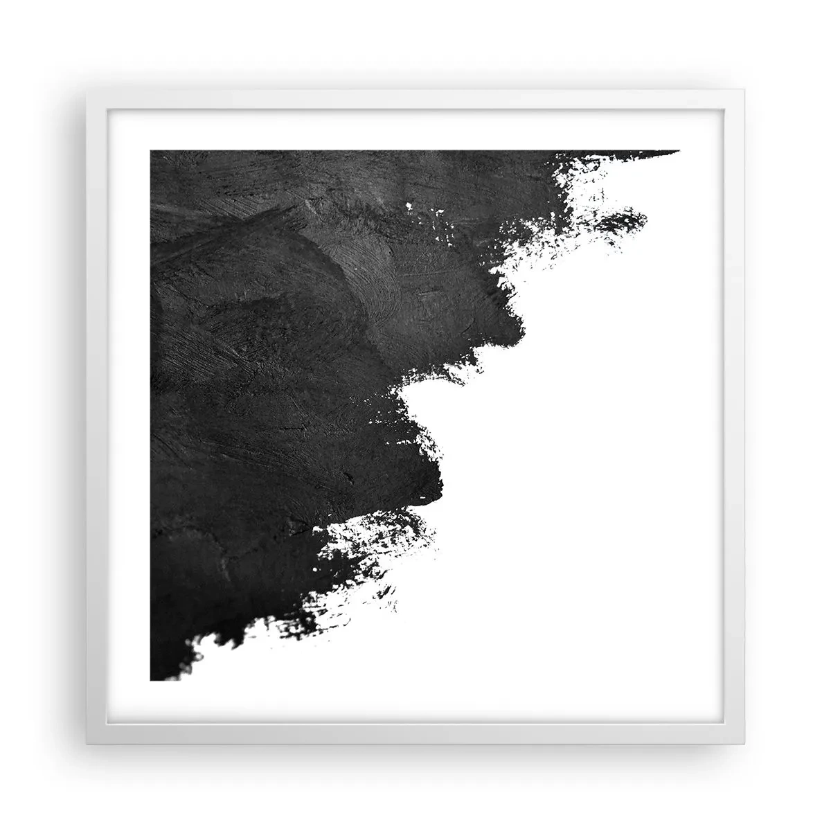 Affiche dans un cadre blanc - Poster - Éléments : terre - 50x50 cm