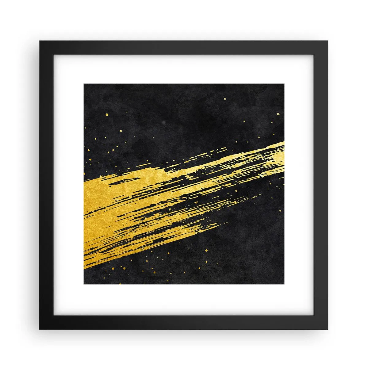 Affiche dans un cadre noir - Poster - Sautez dans l'hyperespace - 30x30 cm