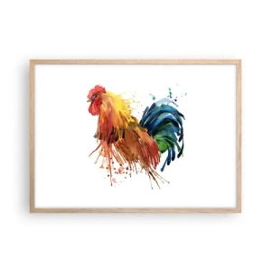 Affiche dans un chêne clair - Poster - Robe royale, fierté royale - 70x50 cm