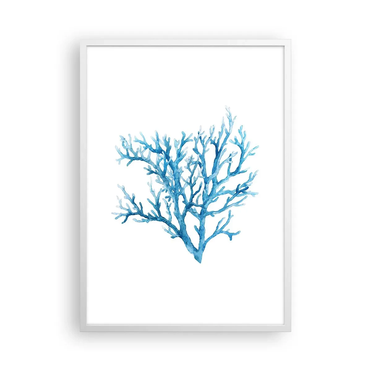 Affiche dans un cadre blanc - Poster - Filigrane nautique - 50x70 cm