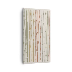 Impression sur toile - Image sur toile - Notation musicale des couleurs - 55x100 cm