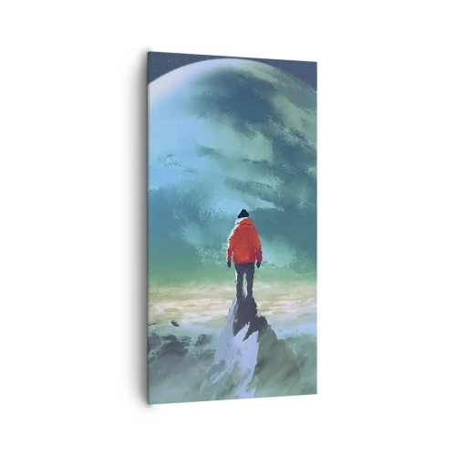 Impression sur toile - Image sur toile - Explorateur de la nouvelle terre - 65x120 cm