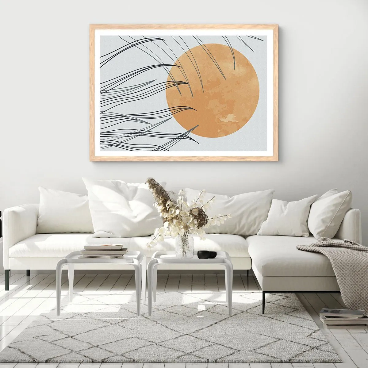 Affiche dans un chêne clair - Poster - Toujours vers le soleil - 40x30 cm