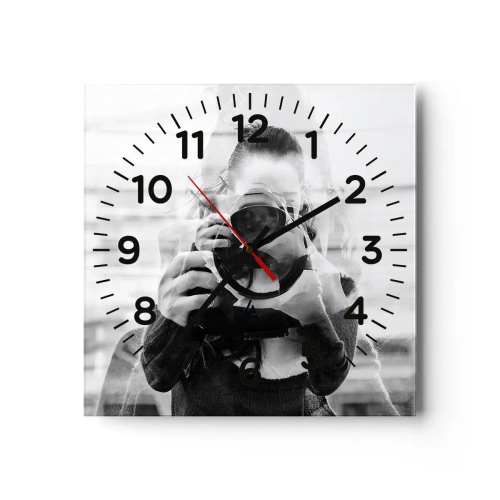 Horloge murale - Pendule murale - Créateur et matériel - 40x40 cm