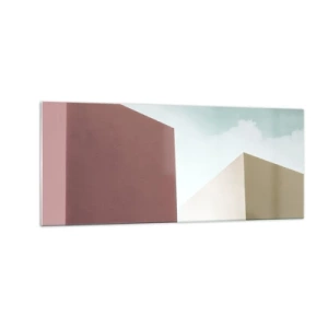 Impression sur verre - Image sur verre - La géométrie d'un été ensoleillé - 100x40 cm