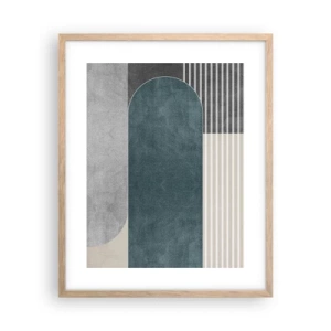 Affiche dans un chêne clair - Poster - Composition de niveaux - 40x50 cm