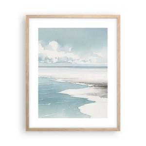 Affiche dans un chêne clair - Poster - Marée douce - 40x50 cm