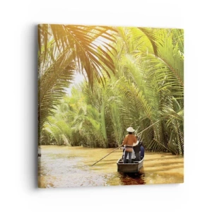 Impression sur toile - Image sur toile - Ravin de palmier - 40x40 cm