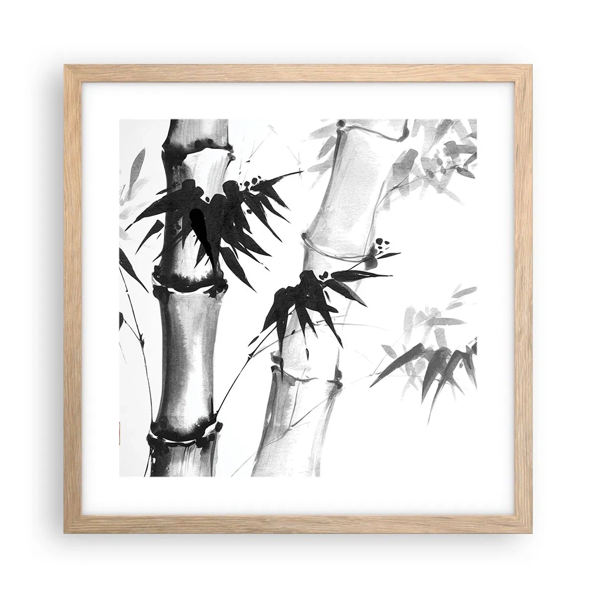 Affiche dans un chêne clair - Poster - Gros plan sur l'orient - 40x40 cm