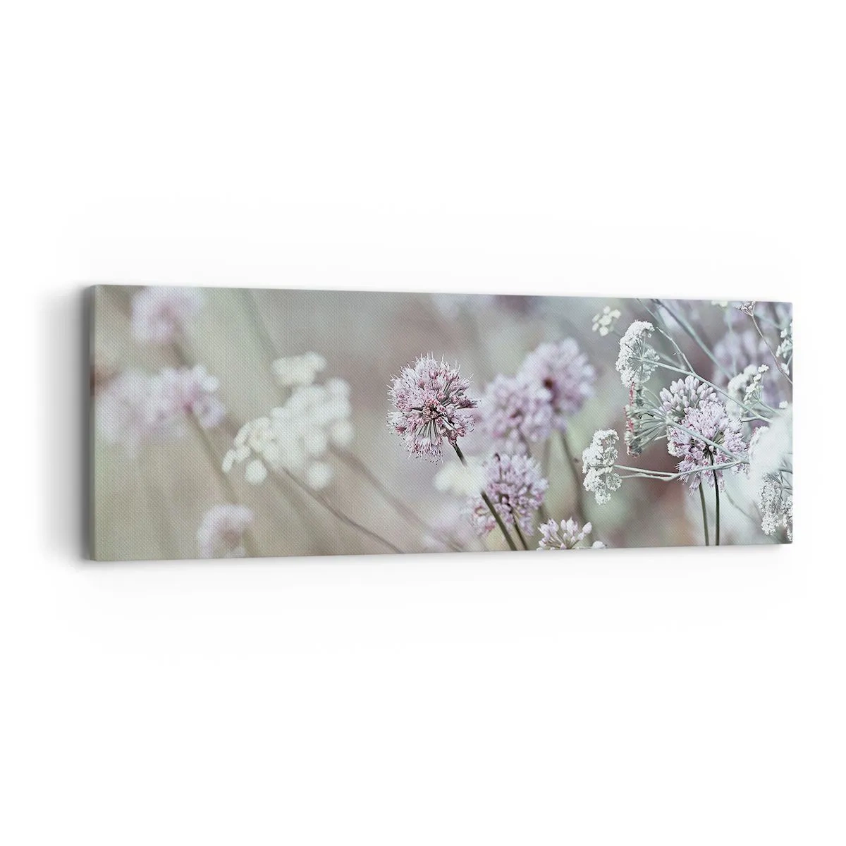 Impression sur toile - Image sur toile - Herbes douces en filigrane - 90x30 cm