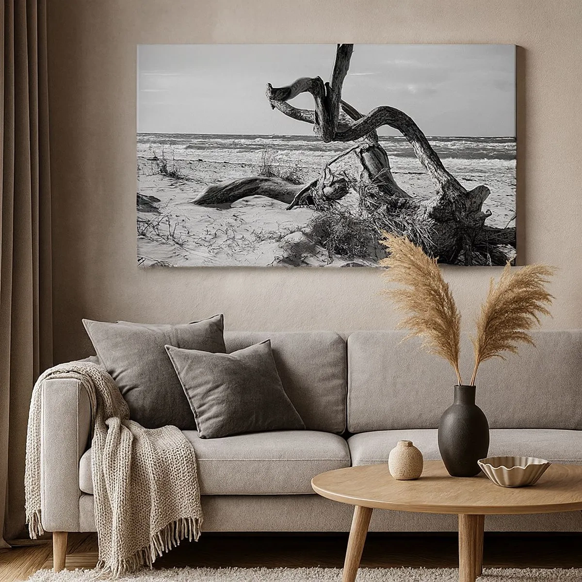 Impression sur toile - Image sur toile - Sculpture marine - 100x40 cm