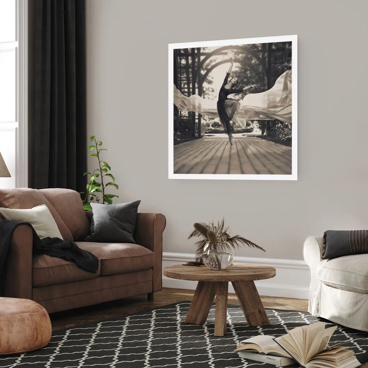 Affiche - Poster - La danse de l'esprit jardin - 60x60 cm