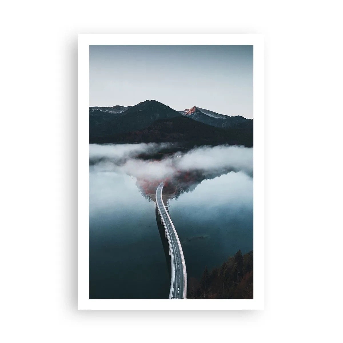 Affiche - Poster - Sur une eau aussi lisse qu'un miroir - 61x91 cm