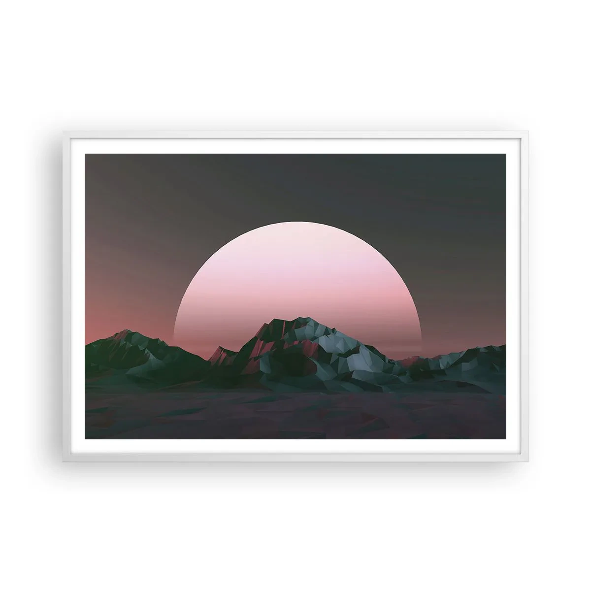 Affiche dans un cadre blanc - Poster - Dans une galaxie voisine - 100x70 cm