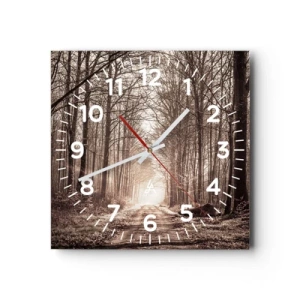 Horloge murale - Pendule murale - Cathédrale de la forêt - 40x40 cm