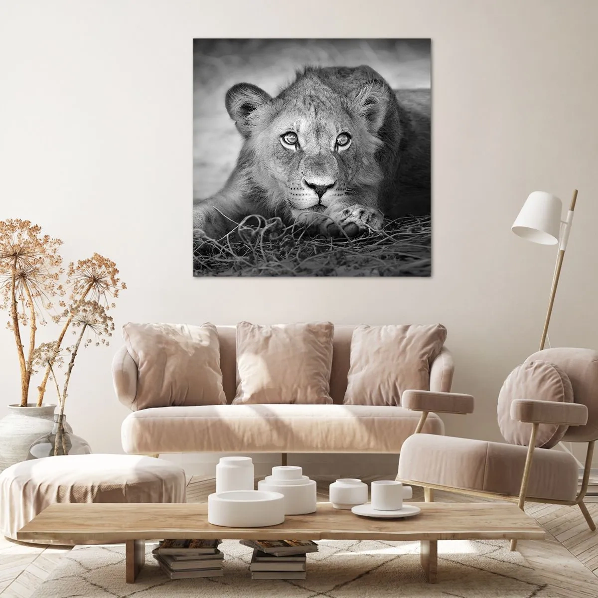Impression sur toile - Image sur toile - Chiot royal - 50x50 cm