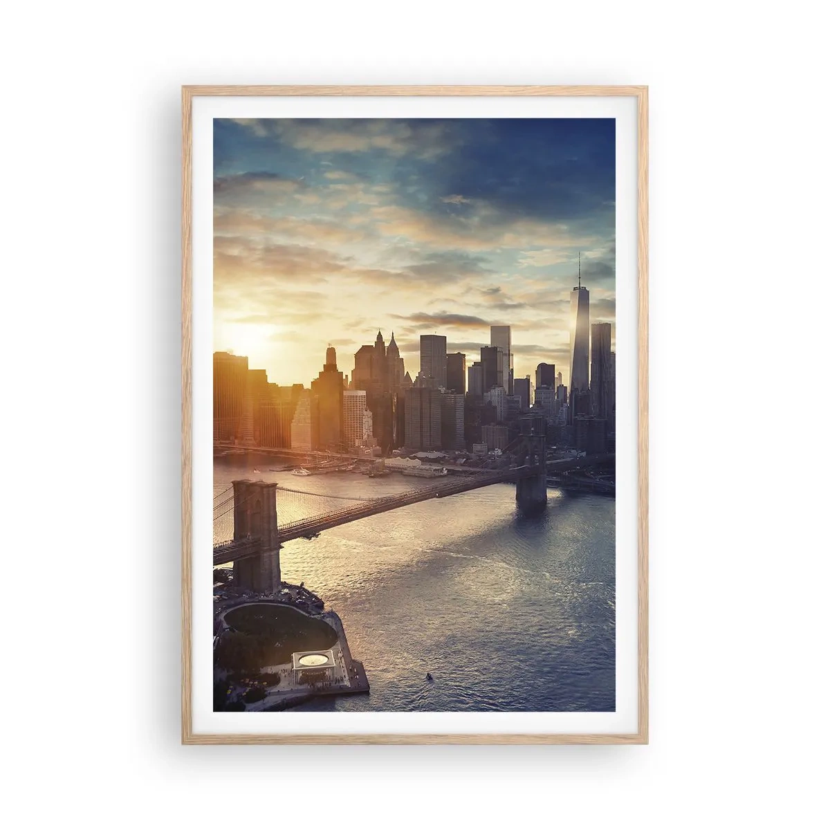 Affiche dans un chêne clair - Poster - Monument de la culture occidentale - 70x100 cm