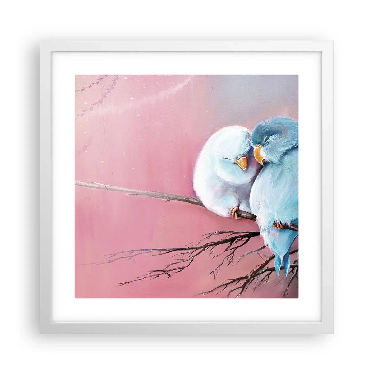 Affiche dans un cadre blanc - Poster - Que dire de plus?... - 40x40 cm