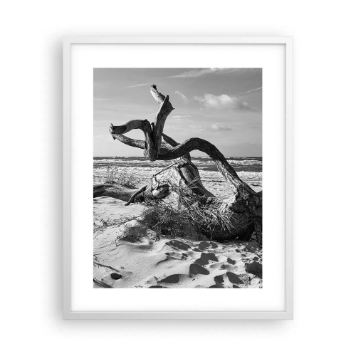 Affiche dans un cadre blanc - Poster - Sculpture marine - 40x50 cm