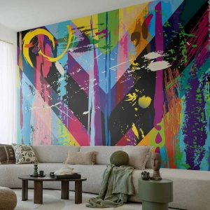 Papier Peint Photo Standard Eco - De haut en bas - Abstraction, Morceau, Graphique - 350x256 cm