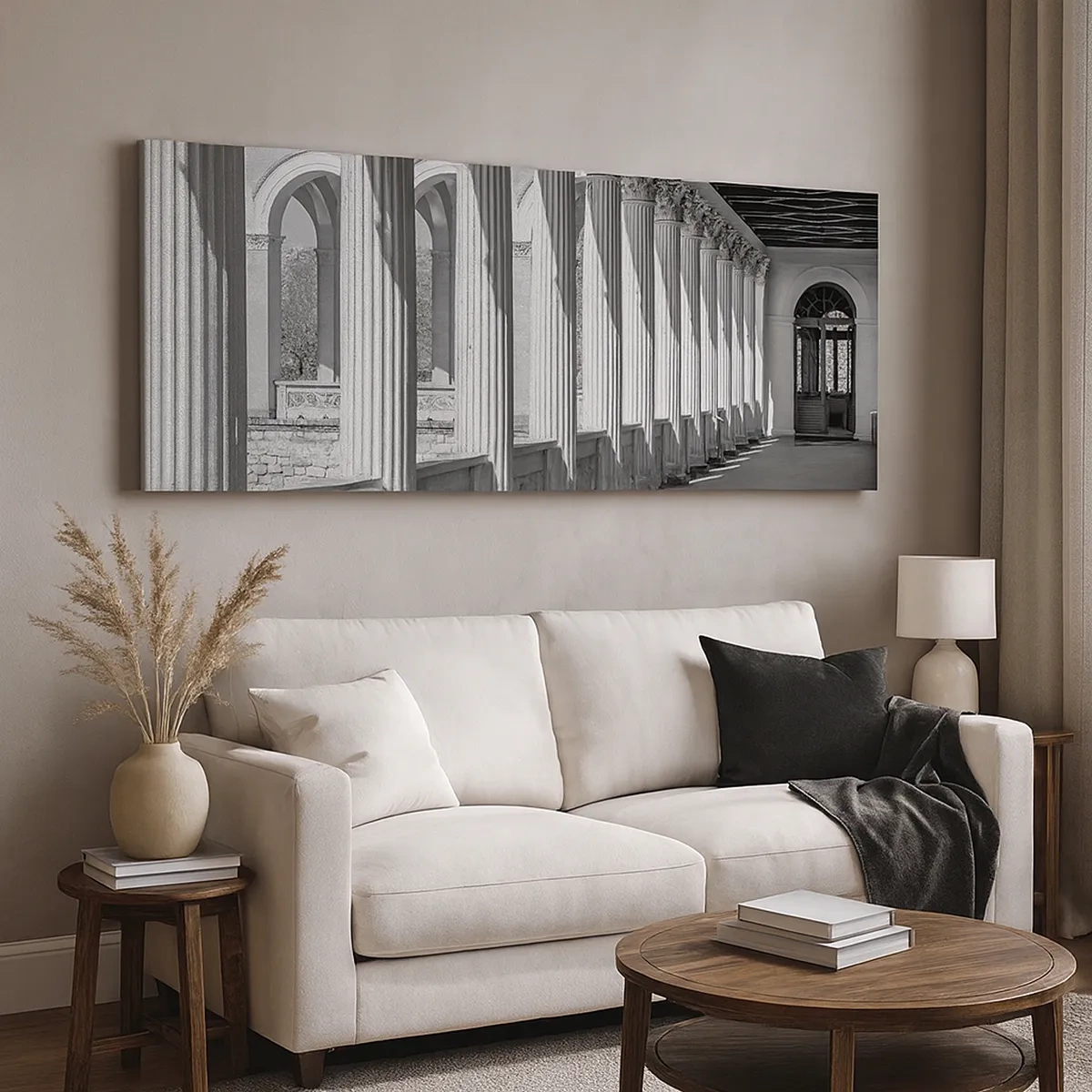 Impression sur toile - Image sur toile - Arcade ensoleillée - 30x30 cm