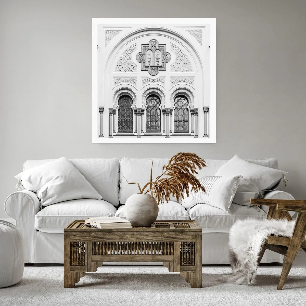 Affiche - Poster - À la frontière des cultures - 60x60 cm