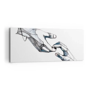 Impression sur toile - Image sur toile - Un bon geste - 100x40 cm