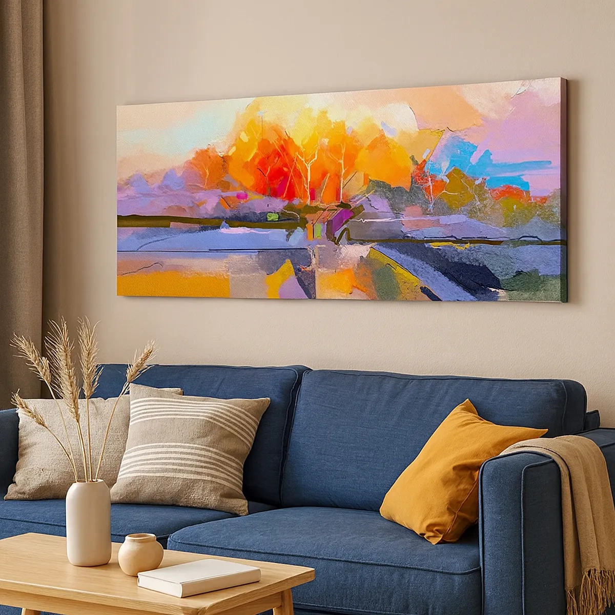 Impression sur toile - Image sur toile - L'automne est arrivé - 30x30 cm