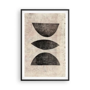 Affiche dans un cadre noir - Poster - Abstraction ethnique - 61x91 cm