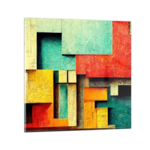 Impression sur verre - Image sur verre - Festival des angles droits - 60x60 cm