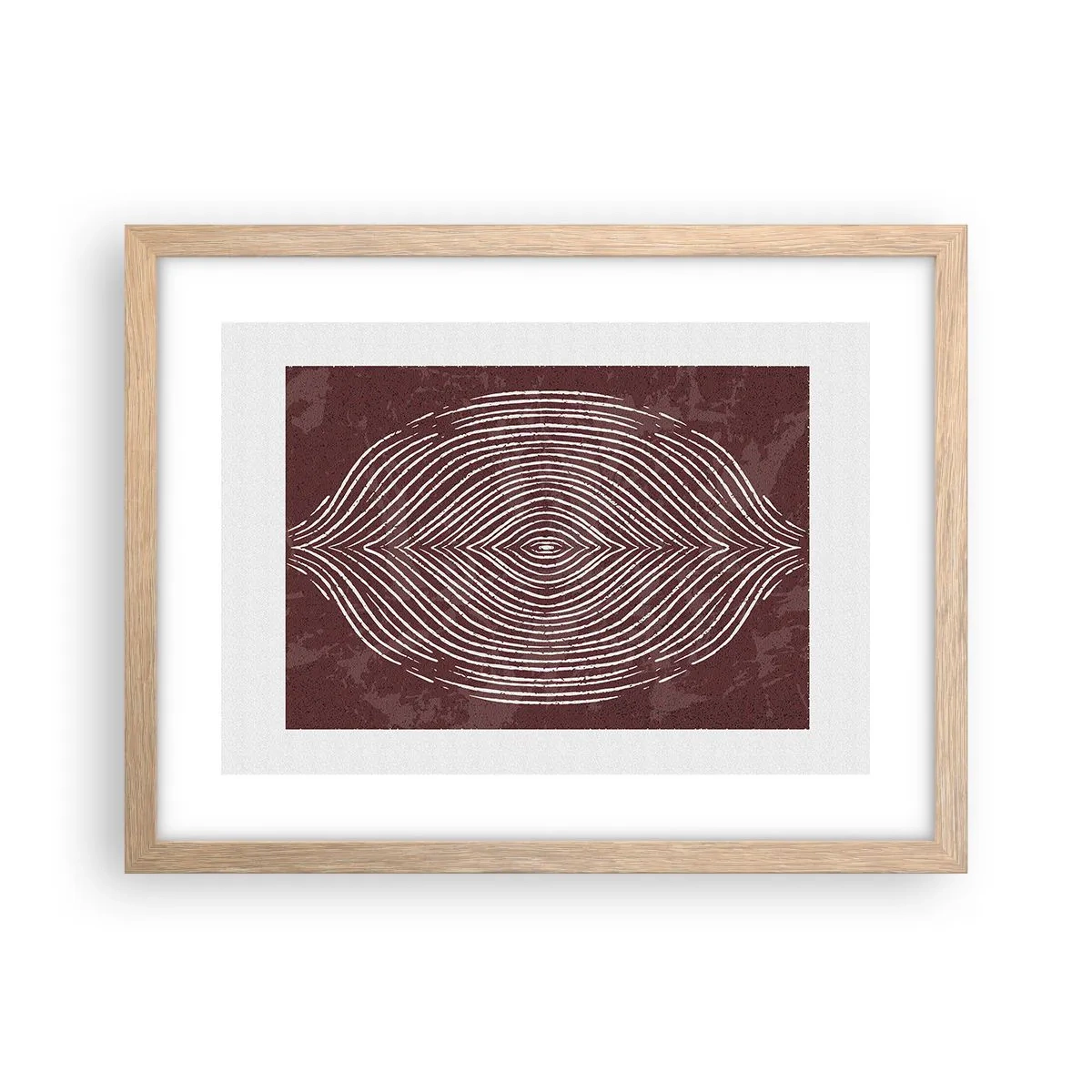 Affiche dans un chêne clair - Poster - L'espace parle - 40x30 cm