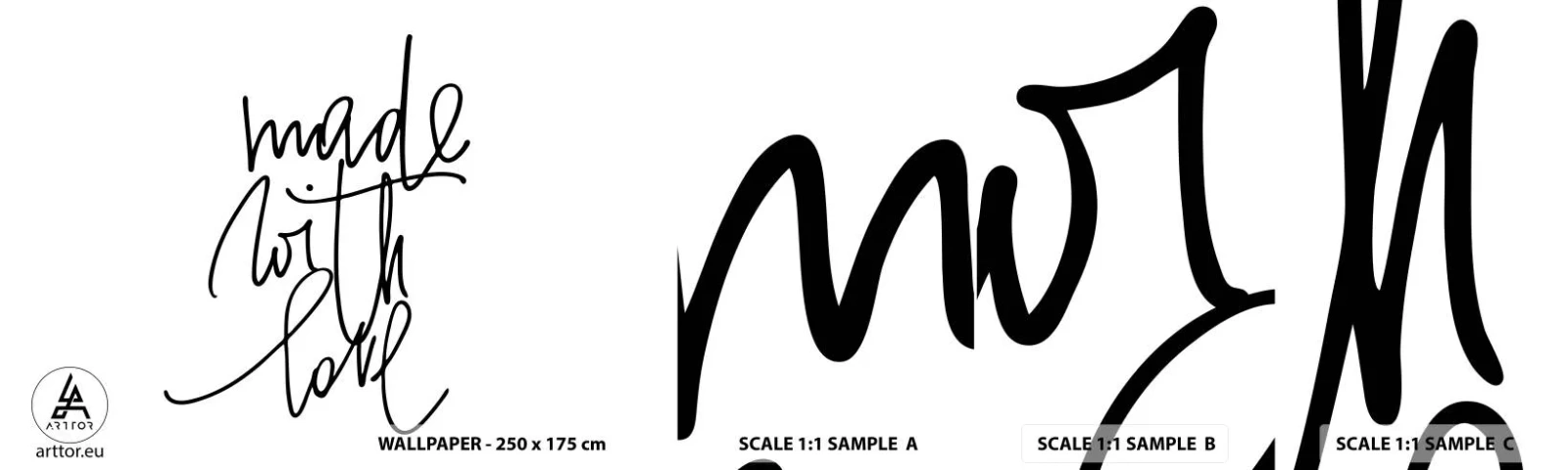 Échantillon de Papier Peint Autocollant Deluxe Sticker - La meilleure marque - Typographie, Affirmation, Maxime - 100x30 cm