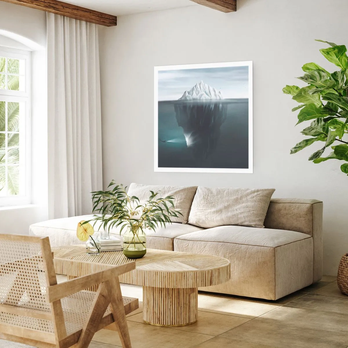 Affiche - Poster - Mystère sous-marin - 30x30 cm