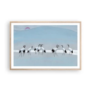 Affiche dans un chêne clair - Poster - Après une chaude journée - 91x61 cm