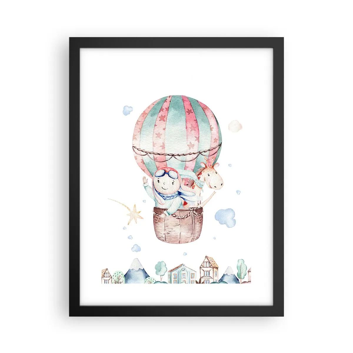 Affiche dans un cadre noir - Poster - Nous serons de retour bientôt! - 30x40 cm