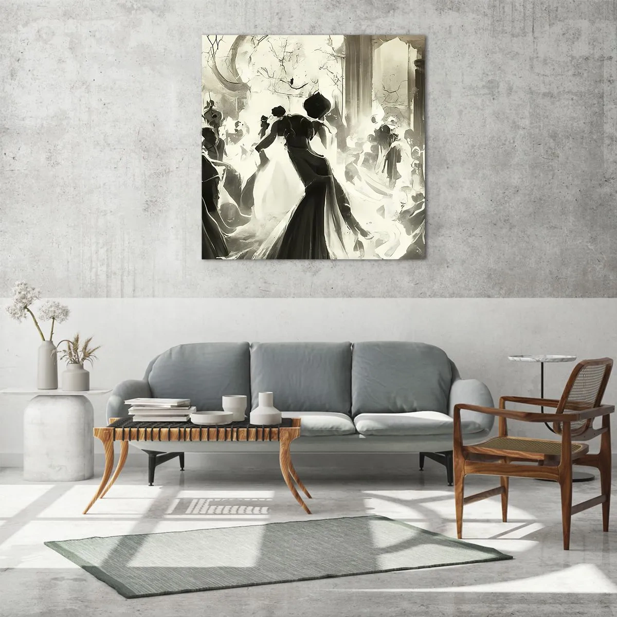 Impression sur verre - Image sur verre - La grande mascarade - 30x30 cm