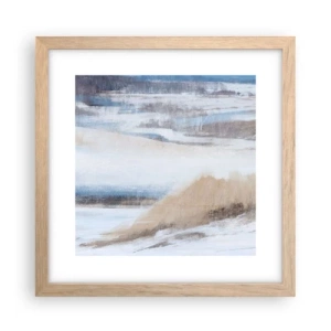 Affiche dans un chêne clair - Poster - Composition hivernale - 30x30 cm