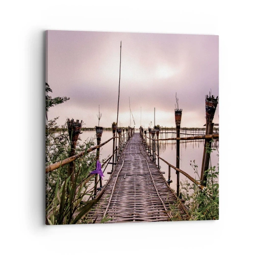 Impression sur toile - Image sur toile - Le silence et le calme d'Asie - 70x70 cm