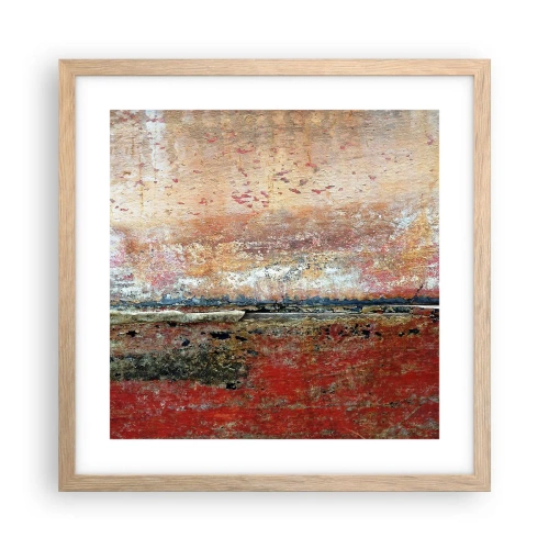 Affiche dans un chêne clair - Poster - C'est peut-être la mer - 40x40 cm